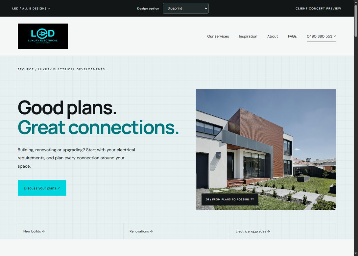 Blueprint design preview inspiration